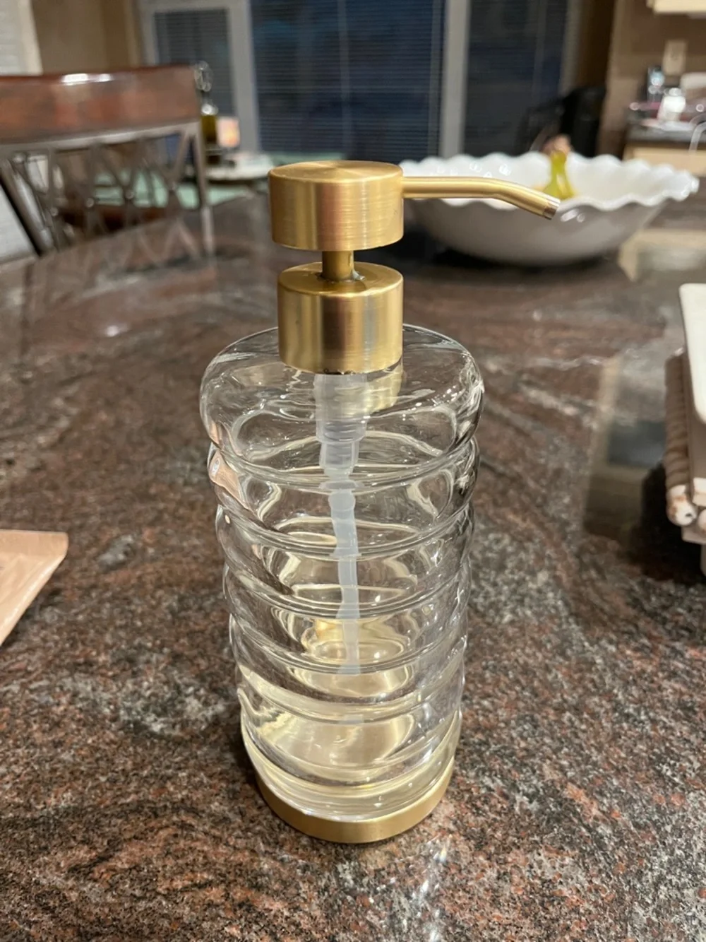 Multipurpose Large Glass Soap Dispenser